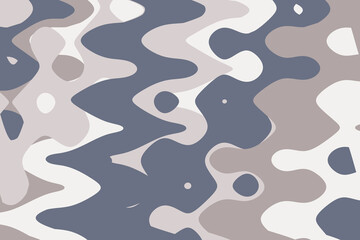 Blue brown beige doodle abstract background. Illustration for banner, poster, card