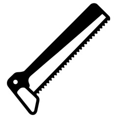 coping saw  silhouette vector illustration