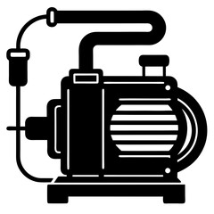  vacuum pump  silhouette vector illustration