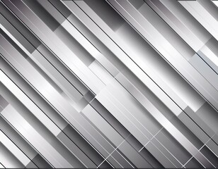 Obraz premium silver color square pattern on banner with shadow abstract white and grey color geometric background with copy space modern and minimal concept you can use for cover poster banner web 