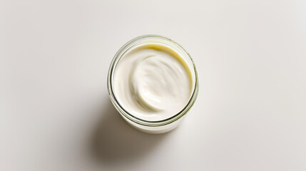 Yogurt isolated on white background