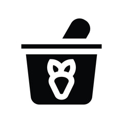 yogurt icon. vector glyph icon for your website, mobile, presentation, and logo design.