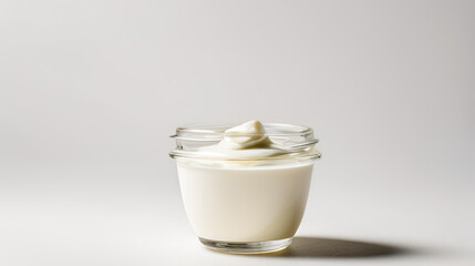 Yogurt isolated on white background