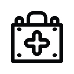 Fototapeta premium medicine box icon. vector line icon for your website, mobile, presentation, and logo design.
