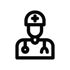 doctor icon. vector line icon for your website, mobile, presentation, and logo design.