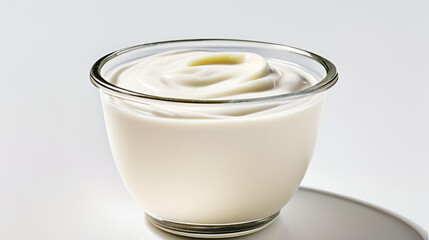 Yogurt isolated on white background