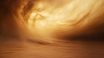 A captivating scene of swirling sandstorms enveloping with towering dunes shifting and reshaping under the relentless force of the wind, creating a mesmerizing and dynamic landscape.