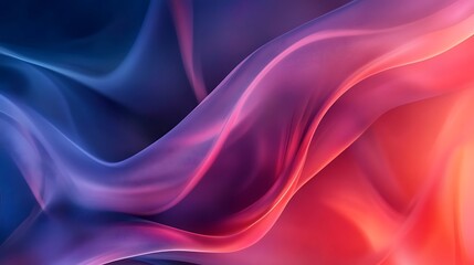 Obraz premium Abstract Swirling Blue Pink Red Gradient Waves