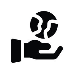 world icon. vector glyph icon for your website, mobile, presentation, and logo design.