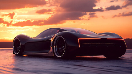 Naklejka premium luxury super sport car electric vehicle background