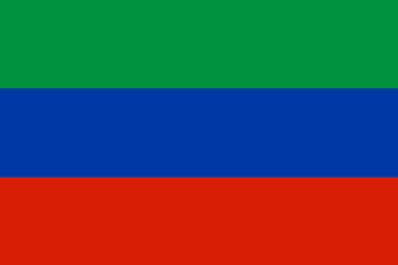 Republic of Dagestan flag background
