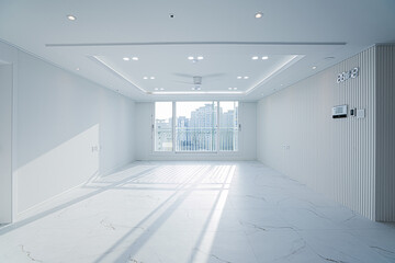empty white room