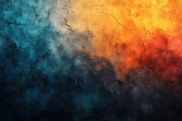 Fototapeta premium modern abstract background design with teal orange and black gradient colors enhanced by subtle grain texture for contemporary digital art