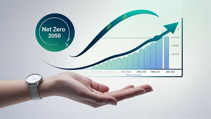 hand holding graph