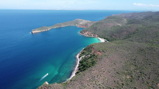 Drone Aerial View of Mochima National Park, Venezuela &ndash; Stunning Bays and Turquoise Waters