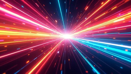 Naklejka premium Hypnotic Abstract Motion Background, A Never-Ending Visual Journey