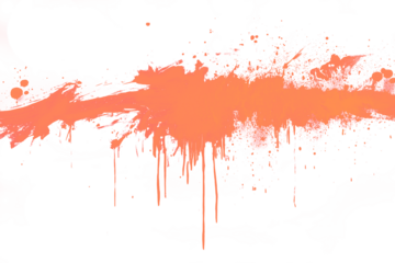 orange paint splashes