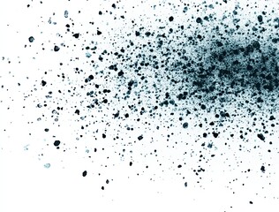 Obraz premium Teal Ink Splatter