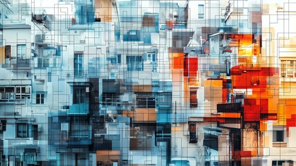 抽象的なデザインアートの背景画像