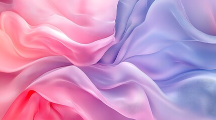 Obraz premium Abstract Pink and Purple Fabric Waves Flowing