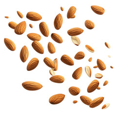 Falling Almonds: A Delightful Cascade of Nutritious Nuts