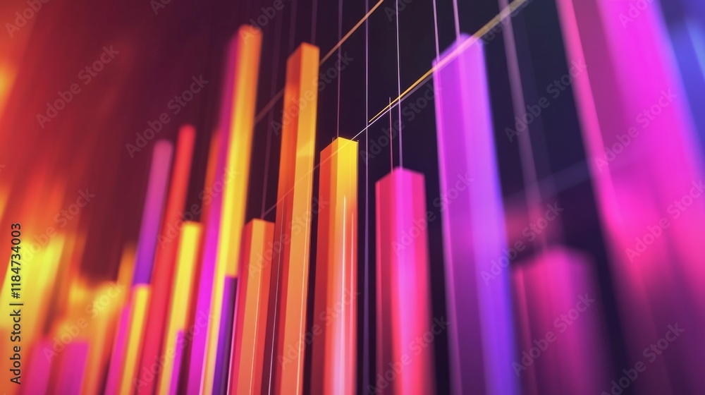 Poster A high-contrast D bar chart illustrating revenue growth, with sharp edges and a glossy finish, drawing attention to the financial performance over time.