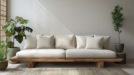 A cozy living room is a harmonious blend of comfort and style, featuring soft, inviting furniture like plush sofas and armchairs adorned with textured cushions. The centerpiece is often a sleek coffee