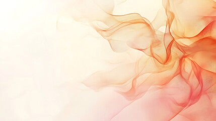 Abstract Orange and Peach Swirling Fabric Design