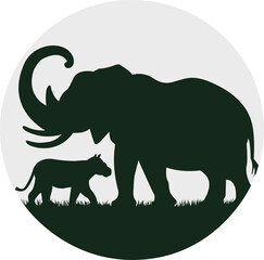 Silhouette world wildlife