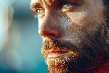 Focused individual prepared for outdoor cardio and fitness training, showcasing determination for sports and athletic challenges