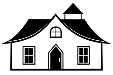 Stylized House Vector Illustration in a Charming Style
