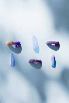 3D Render of coils Forming a Face