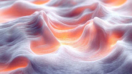 Obraz premium Glowing, undulating abstract texture.