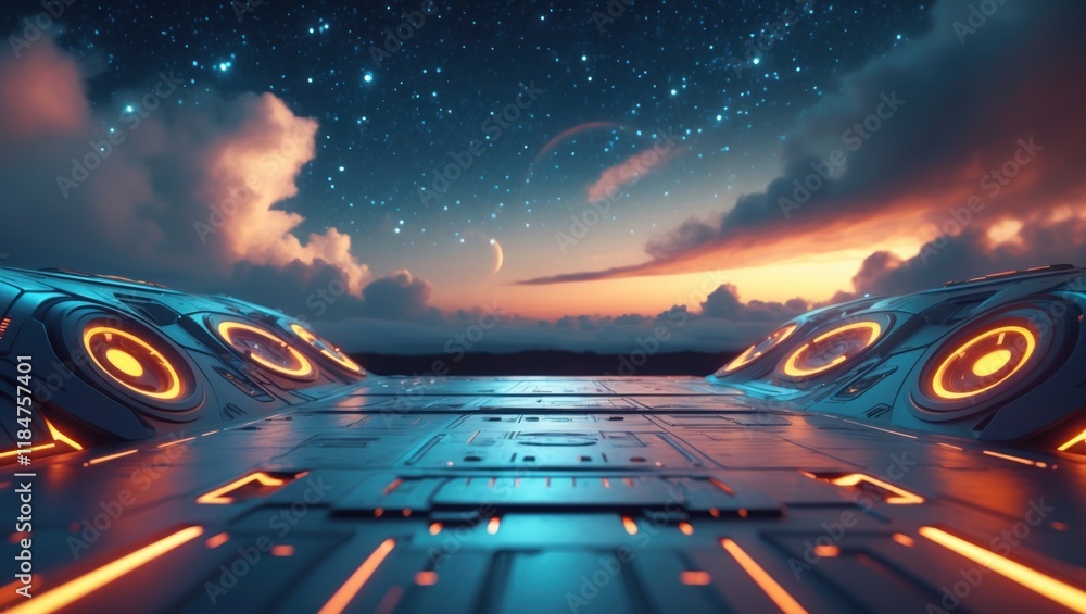 Canvas Prints sci-fi style surface