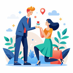 Propose Day white background