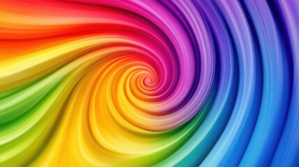 Fototapeta premium Colorful Swirl Blending Smooth Gradient Abstract Design