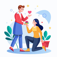 Propose Day white background