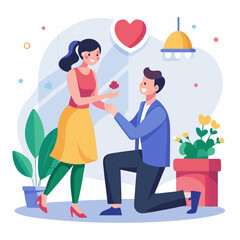 Propose Day white background