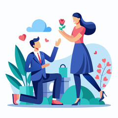 Propose Day white background