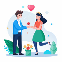 Propose Day white background