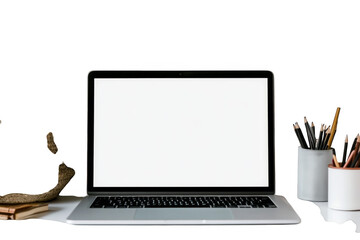 Fototapeta premium laptop with blank screen