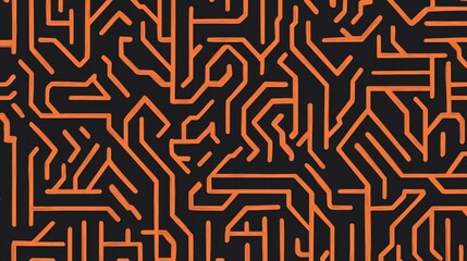Intricate Circuit Design: A Striking Abstract Pattern