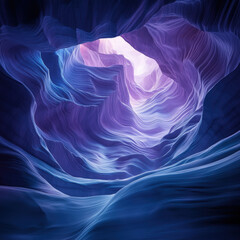 Obraz premium Ethereal Underground Canyon with Vivid Colors