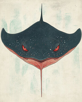 Stingray aggressive illustration