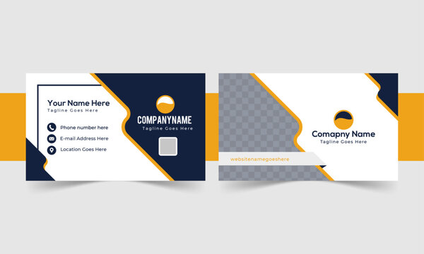 Modern Business Card Design Template – Sleek and Professional Layout.