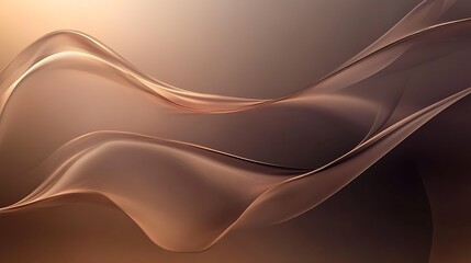 Fototapeta premium Abstract Brown Waves Flowing Design