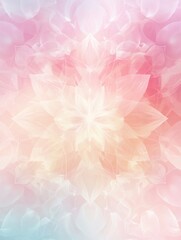 Pastel Floral Abstract Design Featuring Delicate Flower Patterns