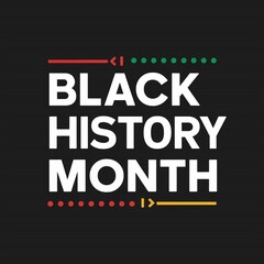Black History Month card, background. 