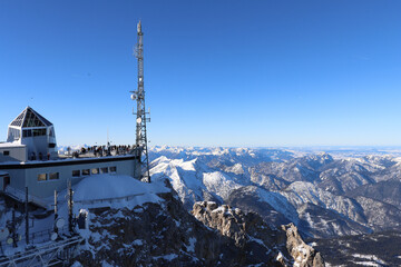 Radio antena on Zugspitze summit