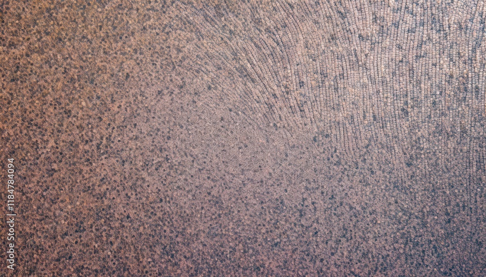 Aufkleber aerial close-up of a textured mosaic like surface with earthy tones and subtle blue accents, suitabl
